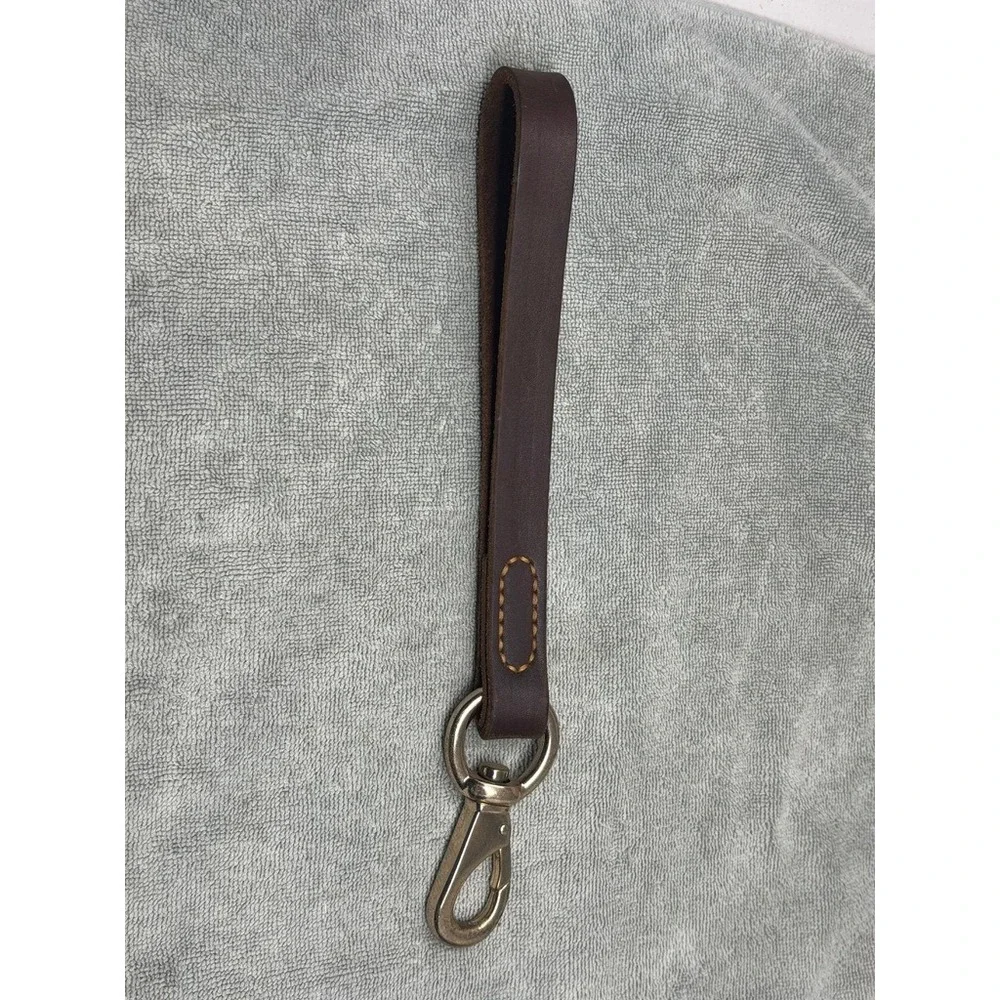 Brown Leather Key Fob Strap Wristlet Strap Swivel‎ Trigger 11